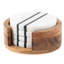 Stonewood Stripe 5 Piece Coaster Set