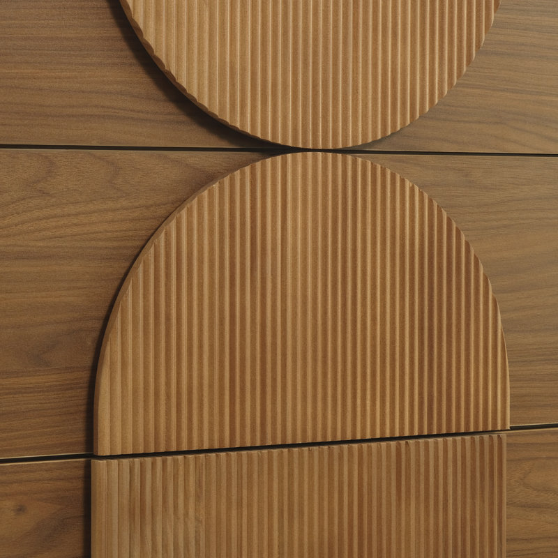 Armoire de rangement moderne pour le salon, couloir, Noyer
