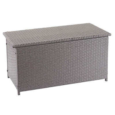 Dakota Fields Hiliritas 135cm W 320L Water Resistant Wicker Deck Box