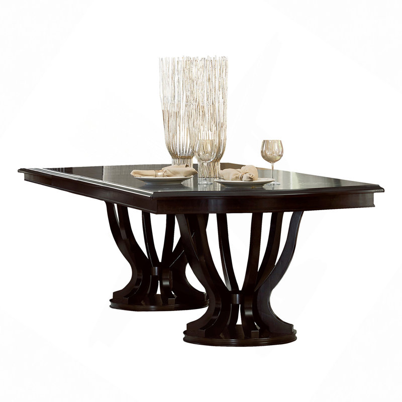 Table à piédestal rectangulaire 1Pc
