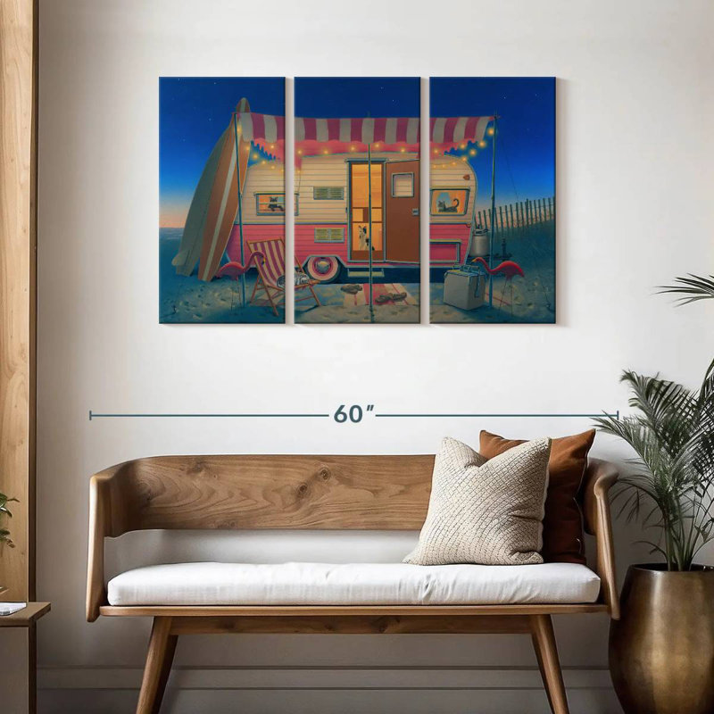 Senne Happy Campers, 28" H x 45" W