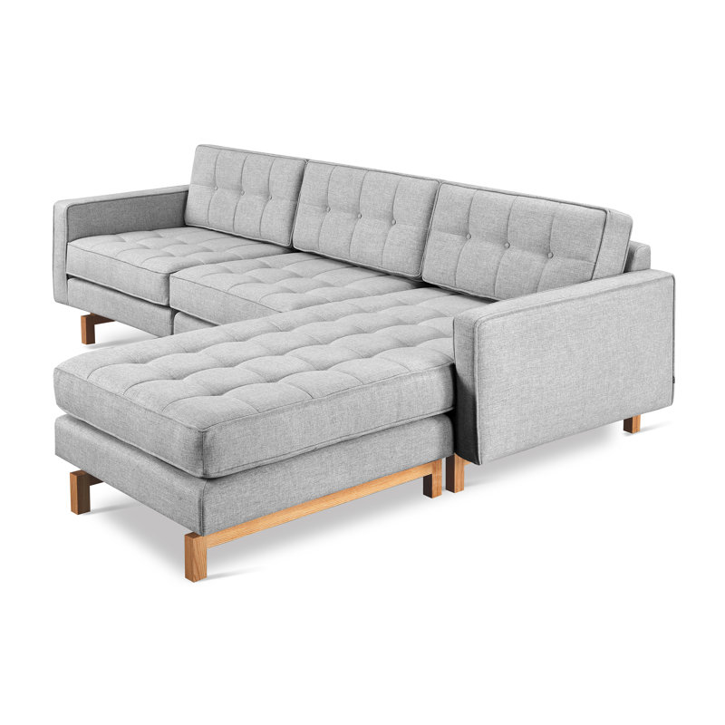 Jane 2 Bi-Sectional, Bayview Silver Performance Twill, Ash Natural