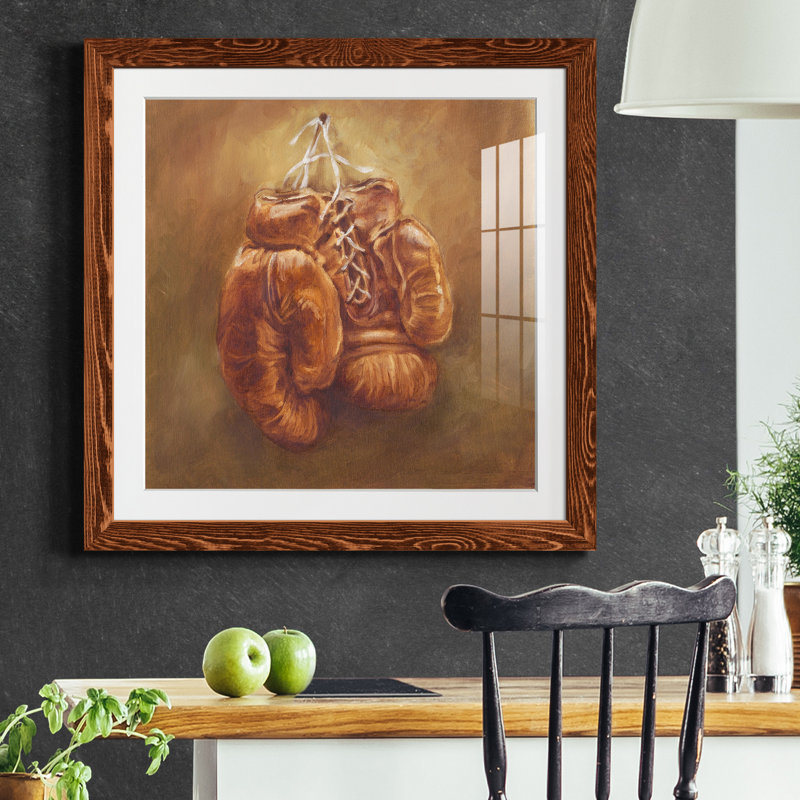 «Rustic Sports I», reproduction encadrée de qualité supérieure - prête à être accrochée, H 22,5 po x l 22,5 po x P 1,5 po