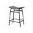 Barstool, Counter Height, Set Of 2, Kitchen, Grey Fabric, Black Metal, Contemporary, Modern-1078516027