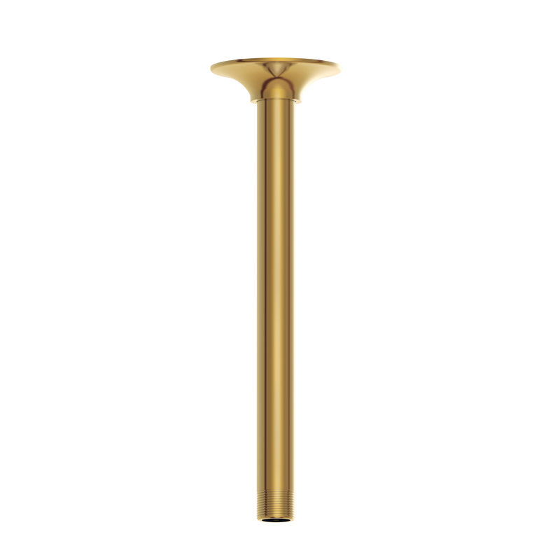 Bras de douche à fixation au plafond 6 po avec bride, Bronze brossé