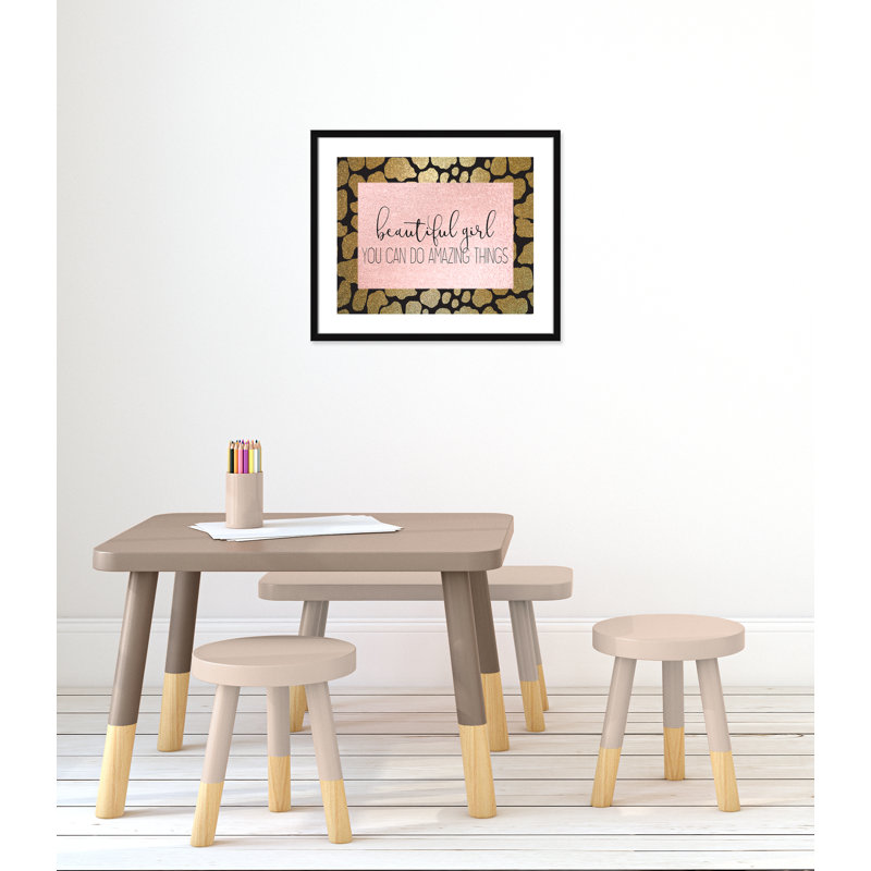 Impression sur papier Amazing Things, H 21,5 po x l 25,5 po x P 1,19 po, Encadré de boîte noir