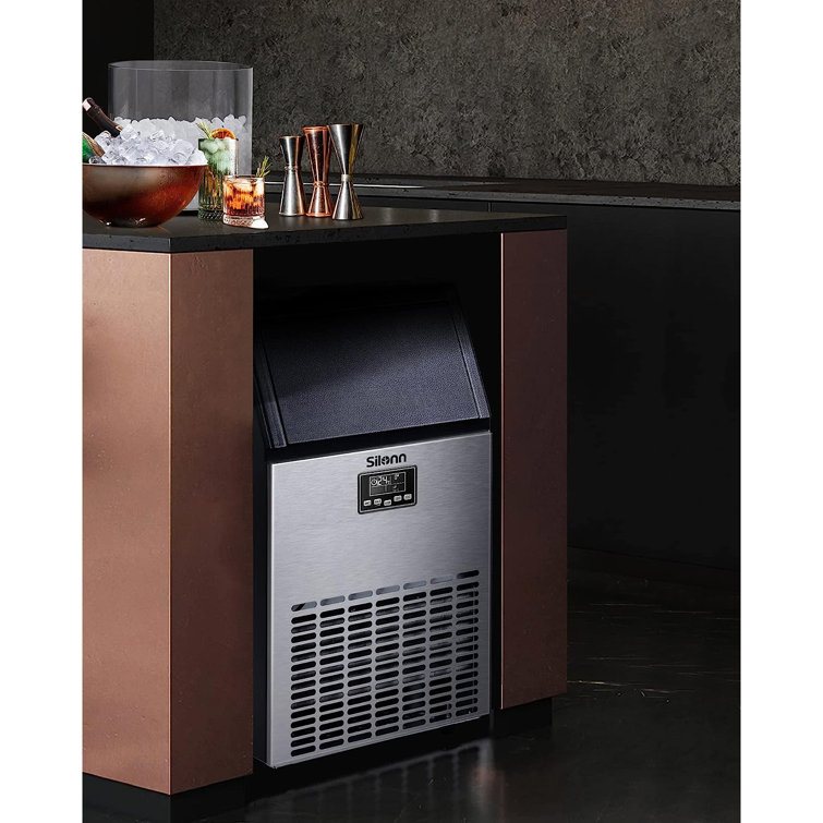 Commercial Cube Ice Maker with LCD Screen (150 Lbs) – Silonn