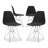 Modholic Eiffel Chair With Steel Legs, Black-94759465-115136287