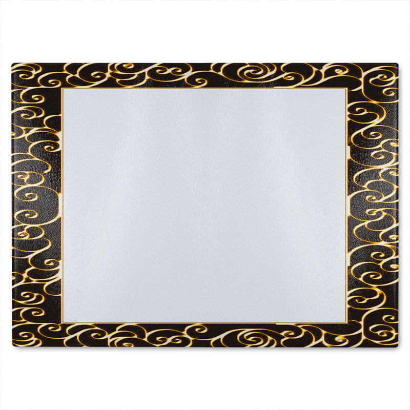 Ancient Egyptian Border Glass Chopping Board