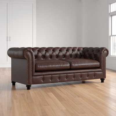 Emmalyn 90'' Faux Leather Sofa