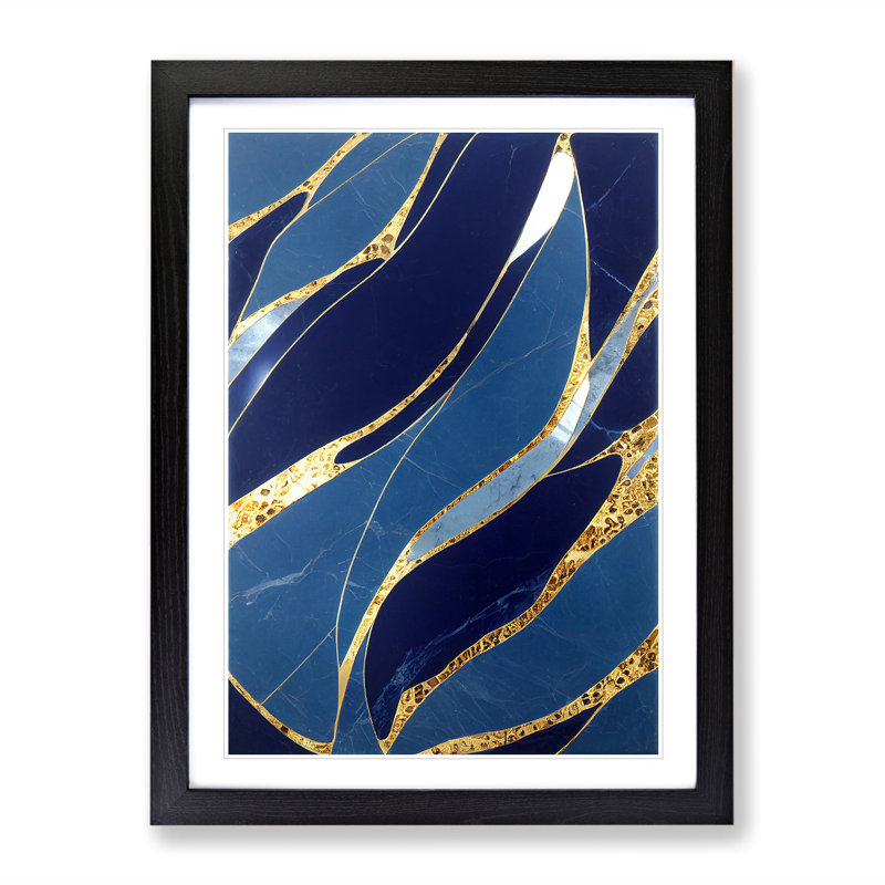 Sensational Abstract No.7 - Framed Print, Black, 64cm H x 46cm W x 2cm D