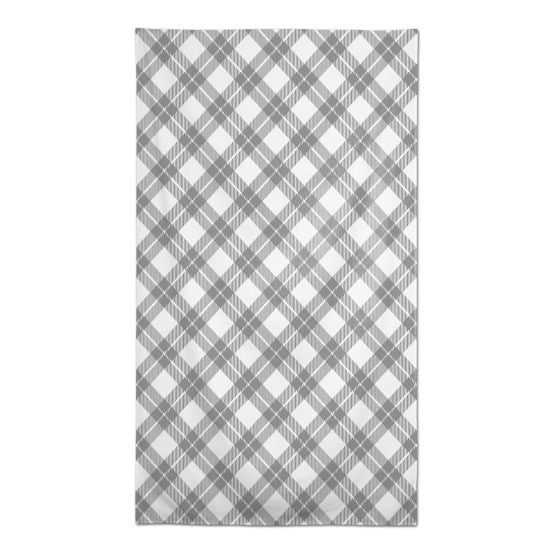 Abdul-Karim Plaid Tablecloth, Gray