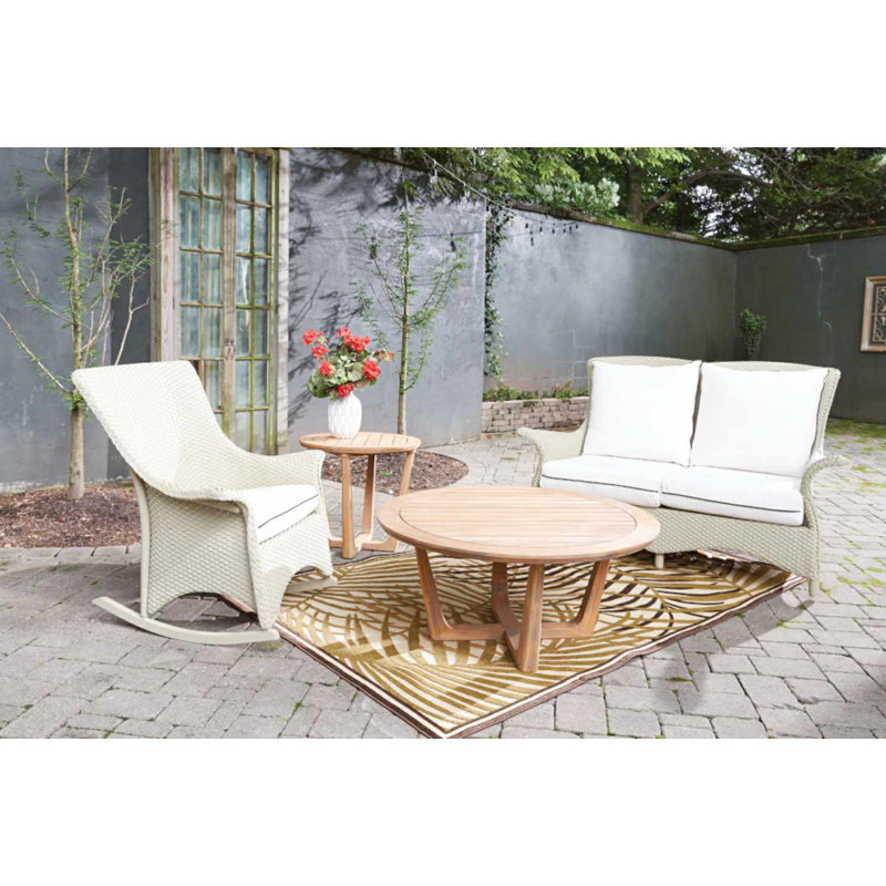 Teak Outdoor Round Teak Side Table