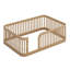 Structure de lit en bois avec clôture-341807076