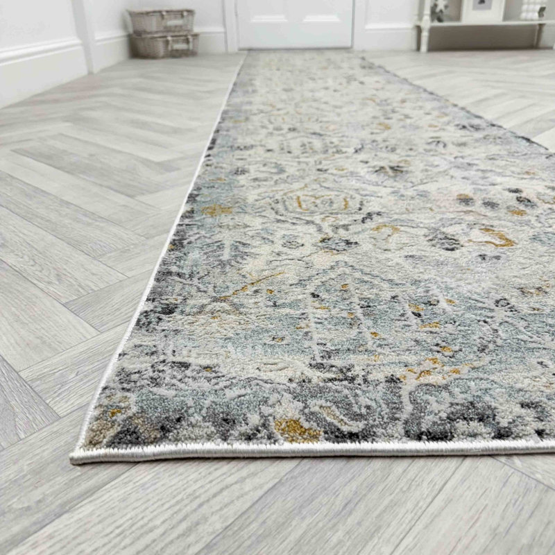 Abstract Area Rug, Runner 66 x 150 cm