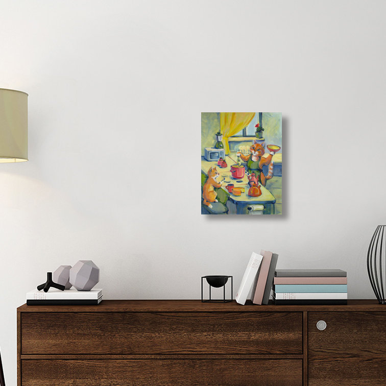 " When " by Tummy Rubb Studio, 24" H x 20" W x 1.5" D, Stretched Canvas