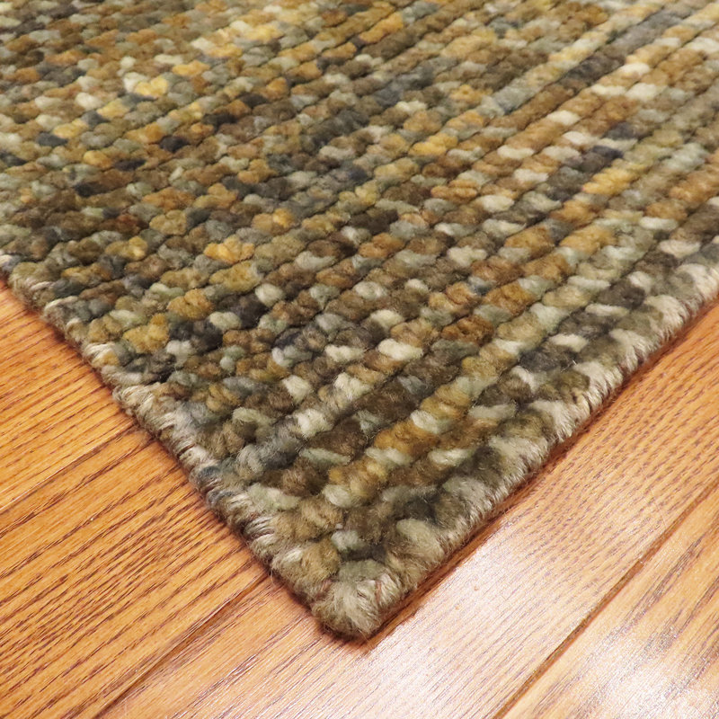 Mystique Hand Knotted Wool Area Rug, Rectangle 4' x 6'