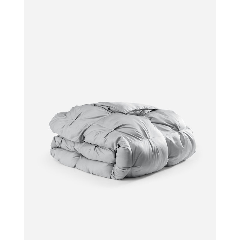 Full-Queen Moon Gray Bamboo Comforter with Recycled Filling