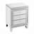 Drawer Dresser, Silver Mirror Three Drawer Cabinet,Multi Functional Storage Cabinet