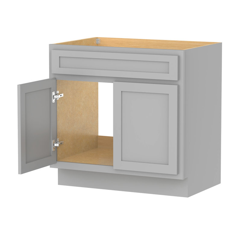 39'' Single Bathroom Vanity Base Only, Gray