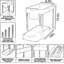 Rangement sous-évier sous-comptoir, 2 rangées de rangement à 2 niveaux pour rangement dans la cuisine et la salle de bain, tablette coulissante polyvalente avec accessoires, assemblage facile, aucun outil requis