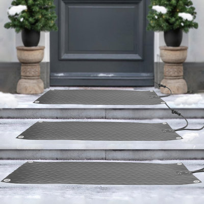 Tapis de fonte à neige pour l'extérieur 3 pièces