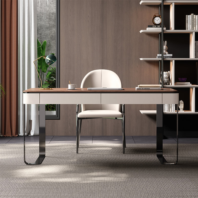 Light luxury modern style desk and chair set