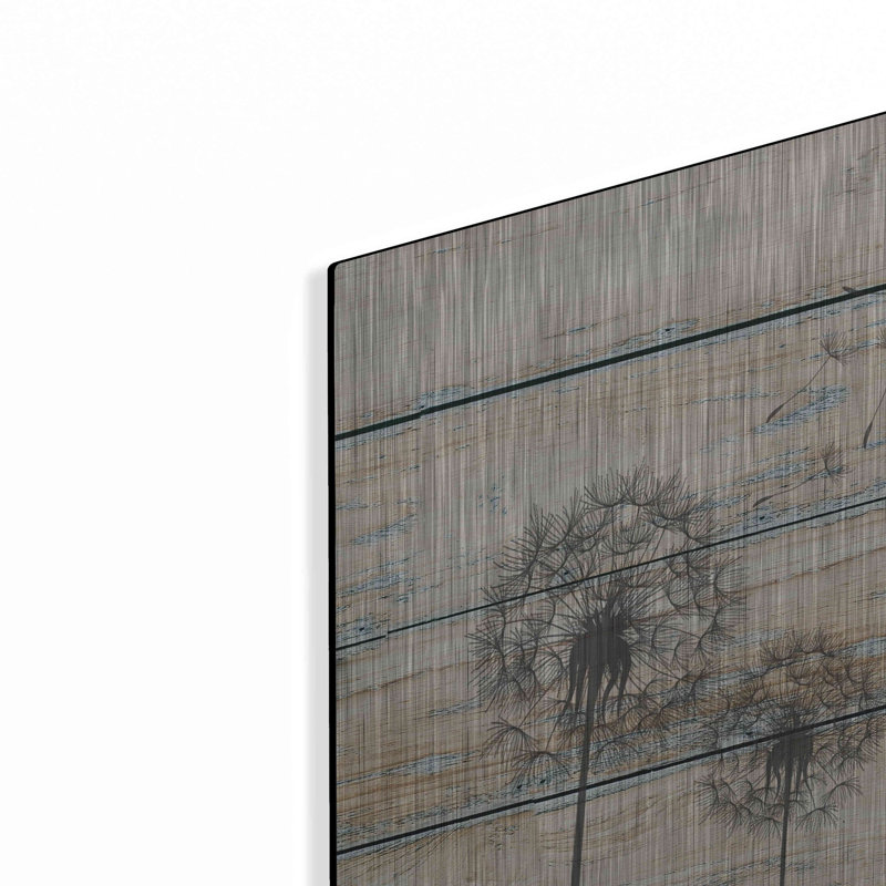 «Tanpopo», art mural en métal, H 16 po x l 24 po