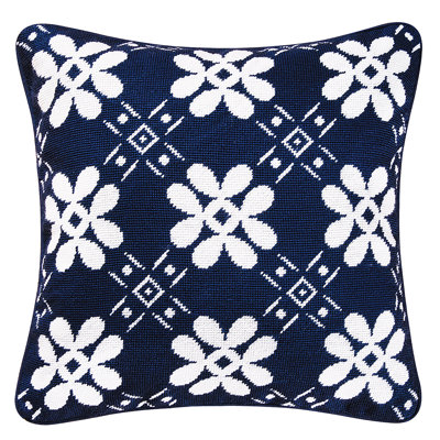 Tile Needlepoint Pillow