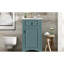 Meuble-lavabo de 20 pouces, salles de bain compactes, lignes modernes, tablette réglable, lavabo en céramique à optimisation de rangement en U avec protection contre le débordement, charnières à fermeture en douceur, rangement flexible, petites salles de bain-71953847