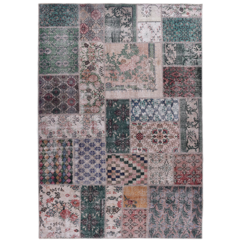 Oriental; Patchwork Area Rug, Rectangular 160 x 230cm