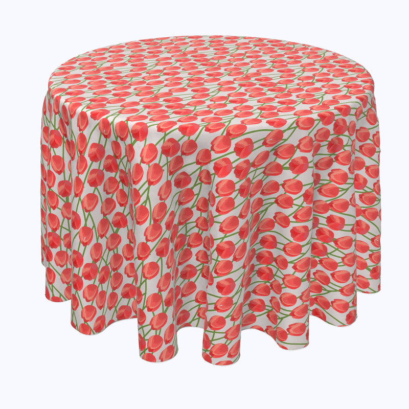 Arshon Floral Round Tablecloth, 70" x 70"