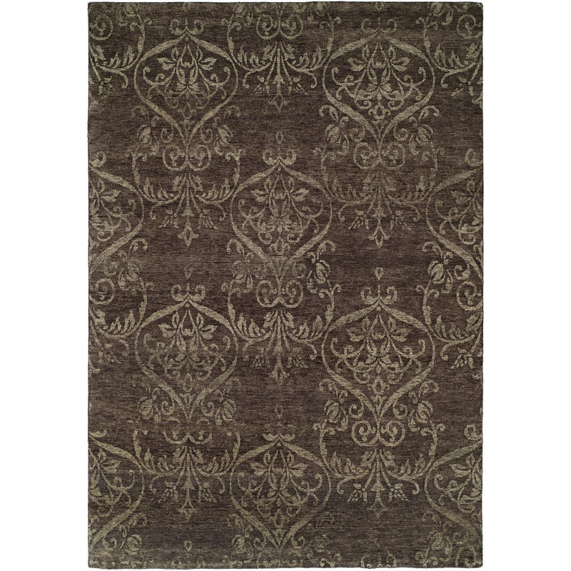Wool Floral Indoor Rug, Square 10'