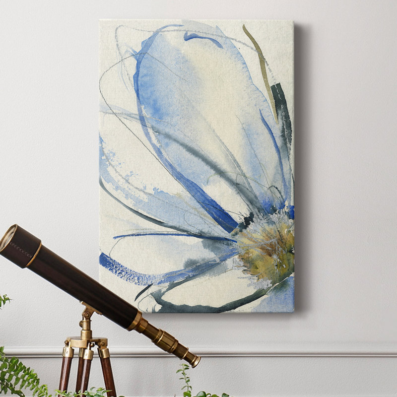 «Cobalt & Paynes Petals I», reproduction sur toile tendue, H 36 po x l 24 po x P 1 po