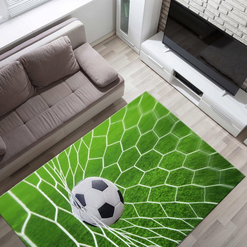 Large Floral Print Non-Woven Soft Fabric Area Rug in Vibrant Hues for Indoor Use and Home Decor, Rectangle 2 x 2'11"