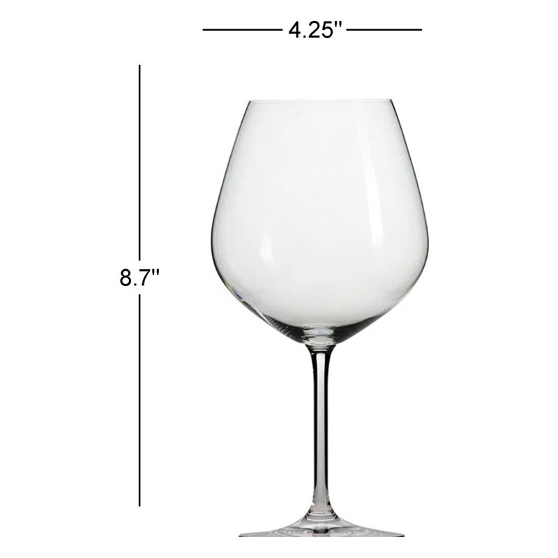 Forte 6 Piece Crystal Red Wine Glass, 24.7 fl.oz.