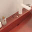 Ensemble de meuble-lavabo sur pied 24 po avec lavabo en céramique, ensemble de lavabo console sur pied, lavabo rectangulaire en céramique sans robinet