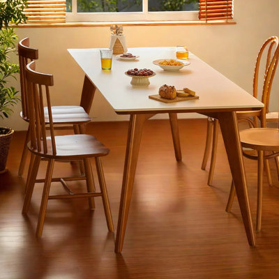 Rectangular minimalist dining table