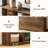 62.99" Long Console Table, Farmhouse Narrow Sofa Table Behind Couch