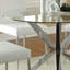 Denaro Round Dining Table with Iron Base
