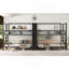 Lit superposé simple en métal quadruple avec rangement intégré et caractéristiques de sécurité, idéal pour les espaces multi-occupants-2033445296