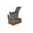 Rev-A-Shelf Walnut Bottom Mount Pull Out Waste/Trash Container-50218770-50218769