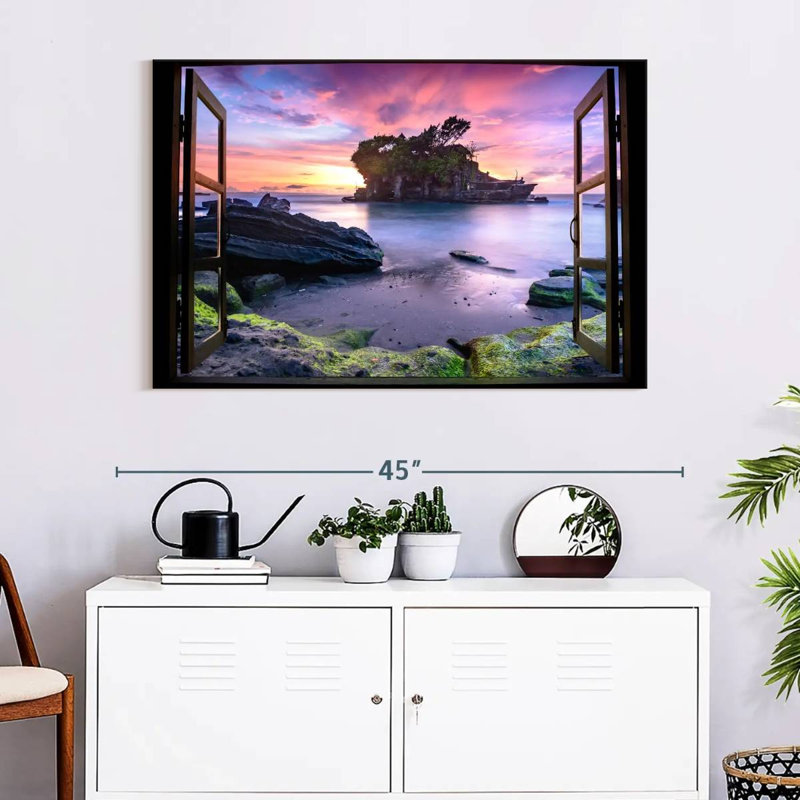Gillard Window To Tanah Lot Gillard, 32" H x 48" W