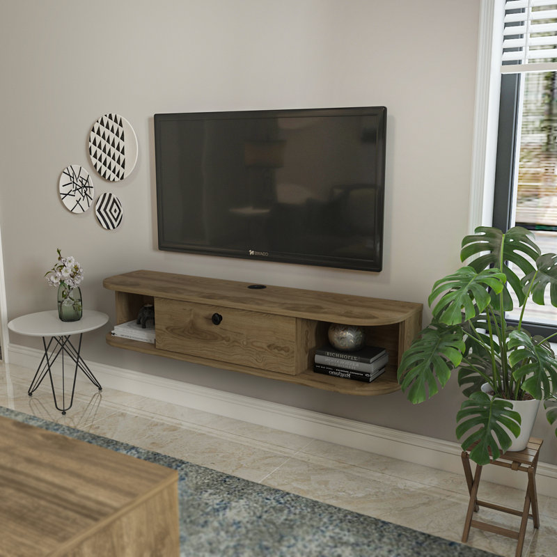 Myrlin TV Stand for TVs up to 55", Walnut