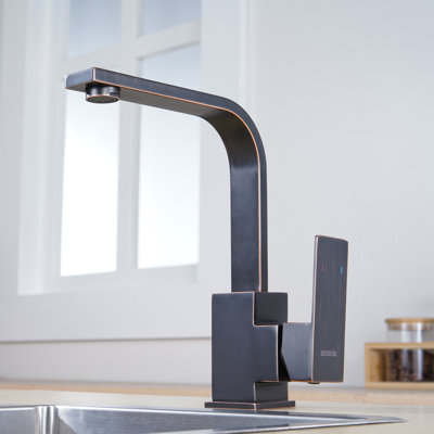 Single-Handle Stainless Steel Deck-Mount Bar Faucet for Prep or Small Sinks