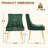 Velvet Upholstered Side Chair With Gold Legs -5490006-5490004