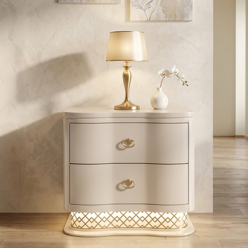 Flora 2 Drawer Nightstand