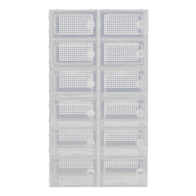 12 Pair Stackable Shoe Rack