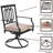 6 - Person Patio Dining Set with Rectangular Table , Cushions Included