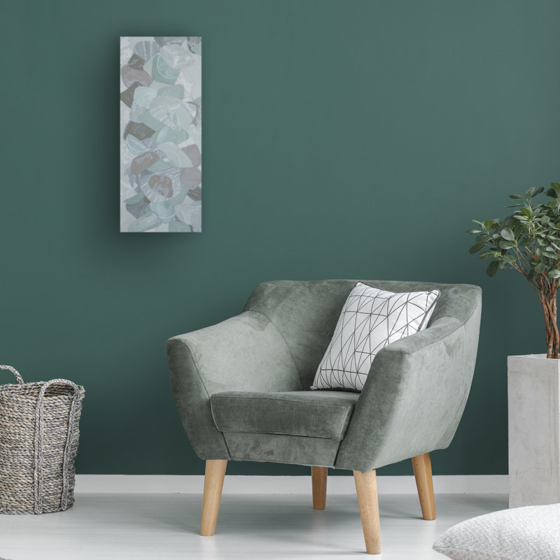 "Verdant Tahiti II" sur toile, H 24 po x l 10 po